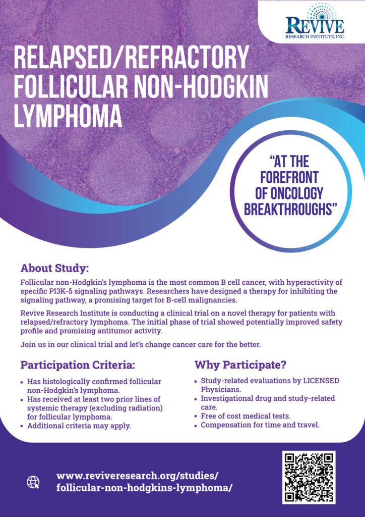 Follicular Non-Hodgkin’s Lymphoma Clinical Research Trials